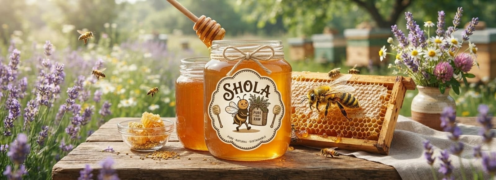 SHOLA handcrafted gift hampers with Malnad honey, coffee, and black pepper